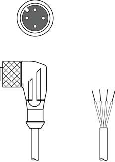 Leuze KD U-M12-4W-V1-050-DP 50130709